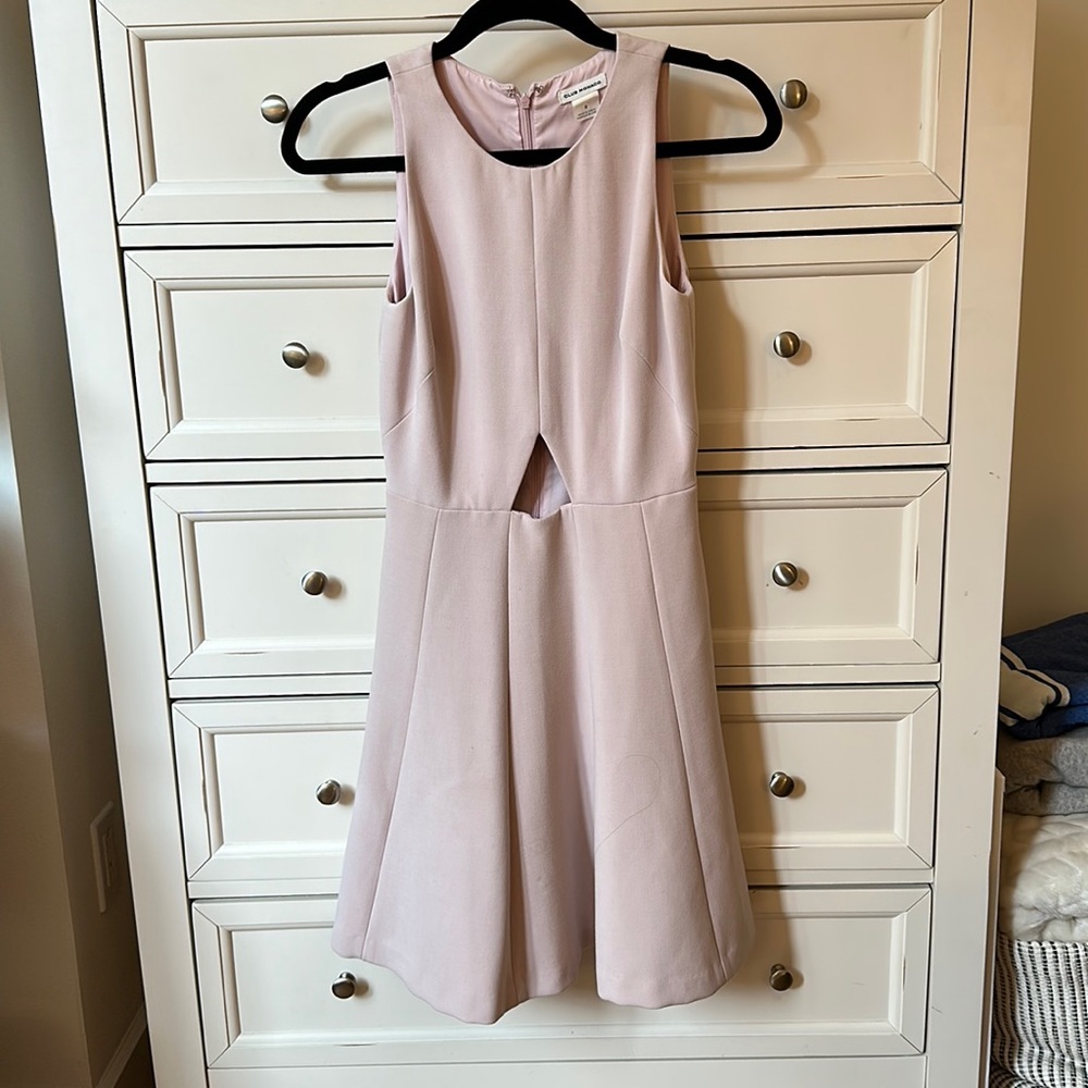Club Monaco Lilac Fit And Flair Dress